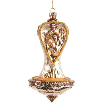 Ornament pentru brad, crem, 16.5 cm, Holy Family  - Simona's Christmas