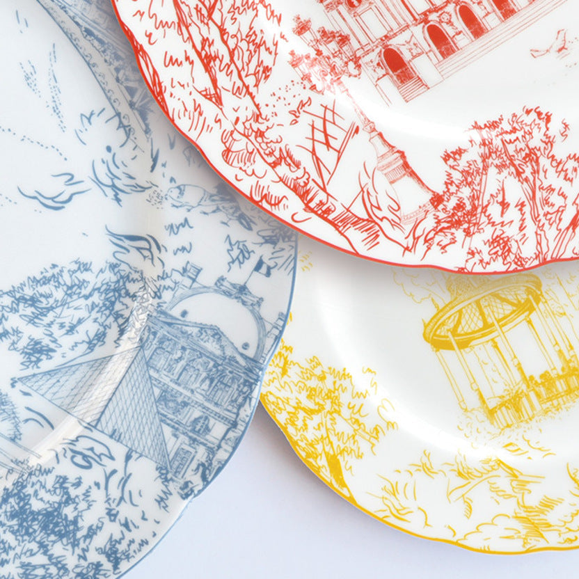 Set 6 farfurii pentru cina, 27 cm, Tout Paris - BERNARDAUD