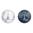 Set 2 farfurii bread and butter, 16 cm, Tout Paris Bleu Nuit - BERNARDAUD