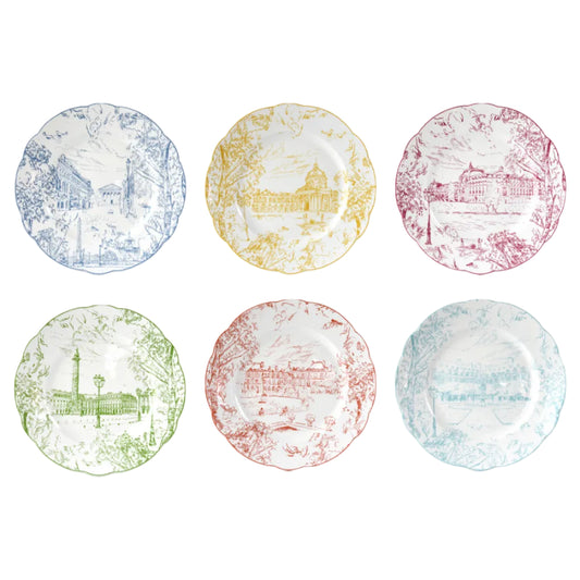 Set 6 farfurii pentru cina, 27 cm, Tout Paris - BERNARDAUD