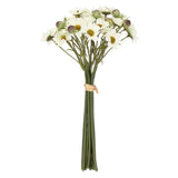 Buchet decorativ de flori Margarete, alb, Ilmazzolino - SIMONA'S COLLECTION
