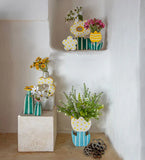 Buchet decorativ de flori Margarete, alb, Ilmazzolino - SIMONA'S COLLECTION