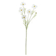 Ramura decorativa flori, alb, 78 cm, Cosmea - SIMONA'S COLLECTON