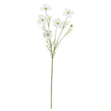 Ramura decorativa flori, alb, 78 cm, Cosmea - SIMONA'S COLLECTON