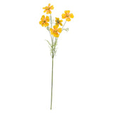 Ramura decorativa flori, galben, 78 cm, Cosmea - SIMONA'S COLLECTION