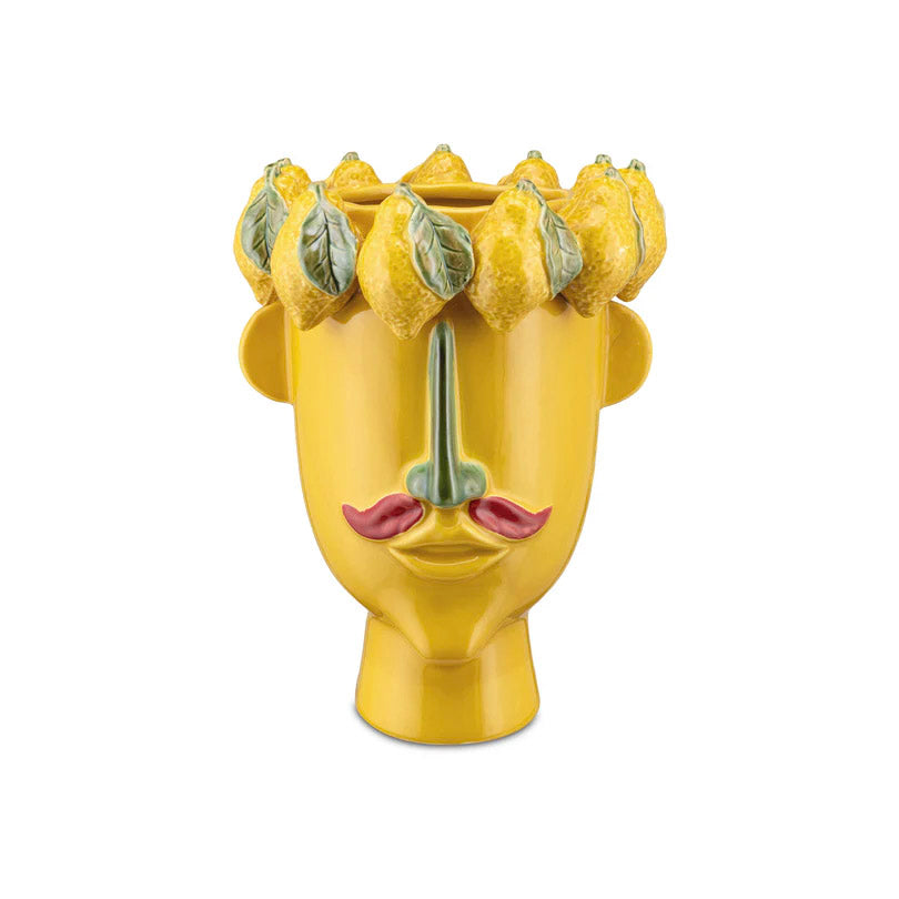Vaza decorativa din portelan, lemon, 37 cm, Arciboldo - Simona's Collection