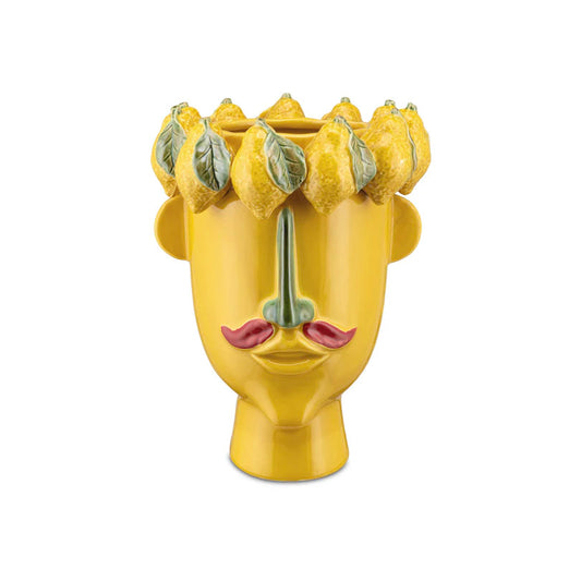 Vaza decorativa din portelan, lemon, 37 cm, Arciboldo - Simona's Collection