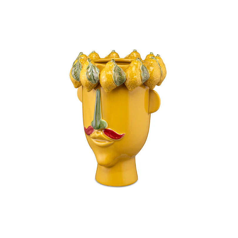 Vaza decorativa din portelan, lemon, 37 cm, Arciboldo - Simona's Collection