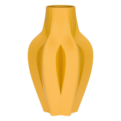 Vaza din ceramica 3D, Atena, galben - SIMONA'S COLLECTION