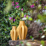 Vaza din ceramica 3D, Atena, 41 cm, galben - SIMONA'S COLLECTION