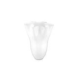 Vaza din sticla, alb, L, 30 cm, Tempo - SIMONA'S COLLECTION