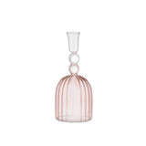 Sfesnic din sticla, roz, 17.5 cm, Giselle - SIMONA'S COLLECTION
