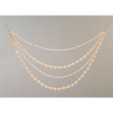 Ghirlanda decorativa cu perle, auriu, 60 cm, Clementine - Simona's Christmas