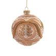 Glob din sticla, crem, 10 cm, Muddasir - Simona's Christmas