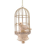 Ornament pentru brad, auriu, 10 cm, Enchanted Birdcage - Simona's Christmas
