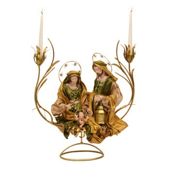 Sfesnic decorativ, 68 cm, auriu, Holy Family - Simona's Christmas