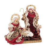 Decoratiune Sfanta Familie, 46 cm, burgundy, Holy - Simona's Christmas