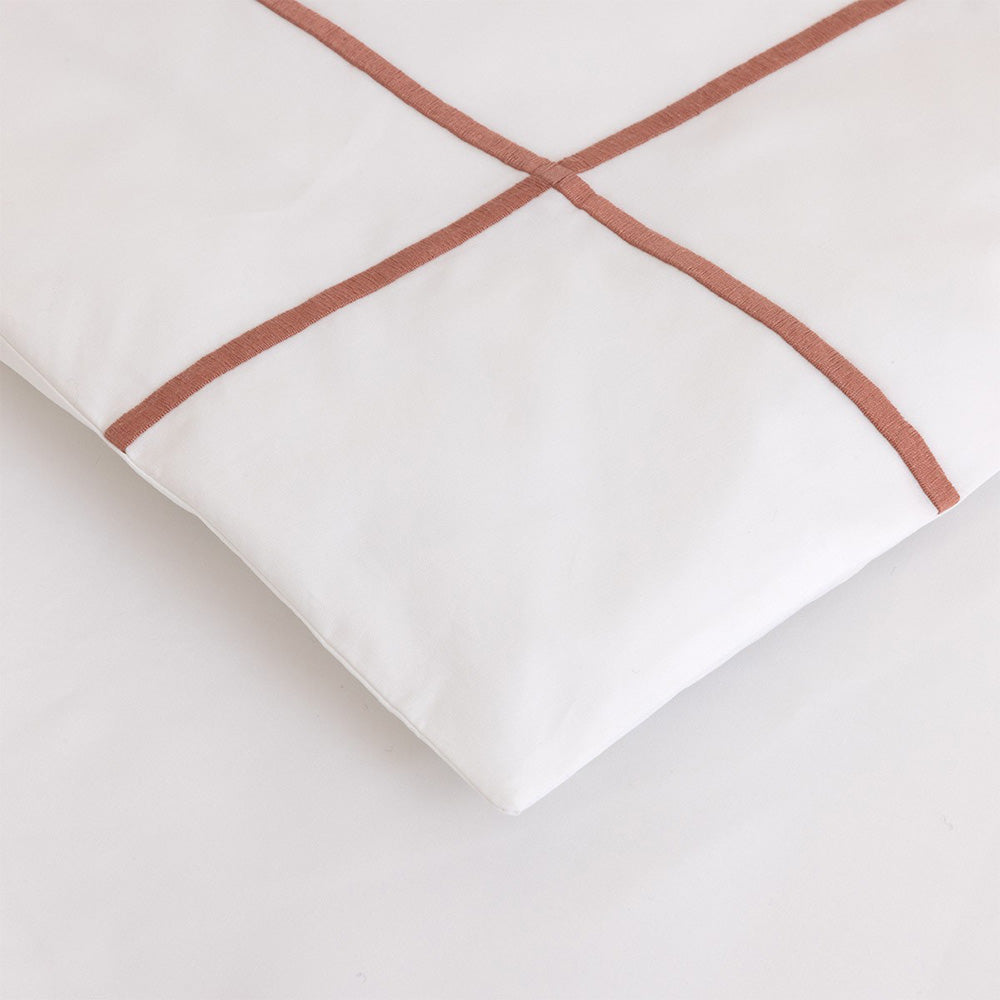 Cearceaf pentru pilota 240x220, percal, Athena Santal - YVES DELORME