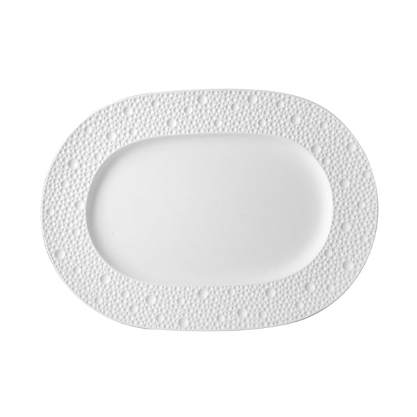 Bernardaud Ecume White platou oval mic