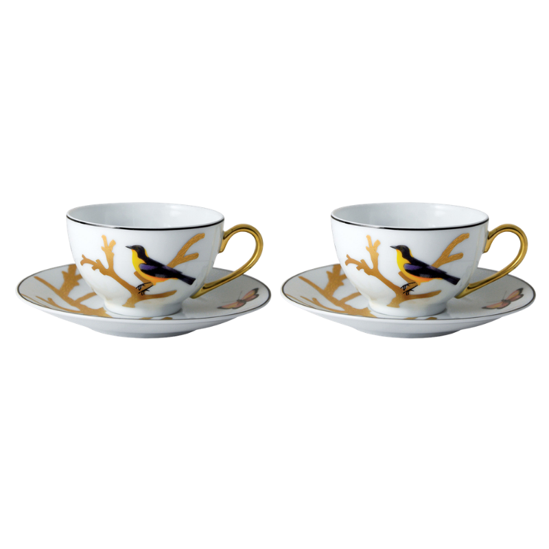 Set pentru ceai, 2 piese, Aux Oiseaux - BERNARDAUD