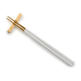 Betisoare chinezesti Chopsticks, Kube White/Gold - CUTIPOL