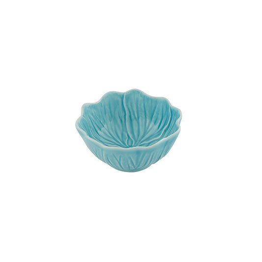 Bol ceramic albastru, 12 cm, Flora - BORDALLO PINHEIRO