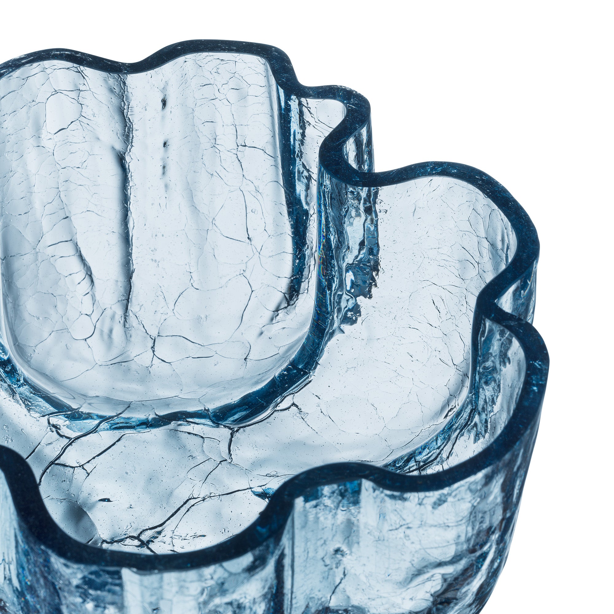Bol decorativ, Blue, 25 cm, Crackle by Asa Jungnelius - KOSTA BODA
