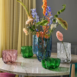 Bol decorativ, Green, 25 cm, Crackle by Asa Jungnelius - KOSTA BODA