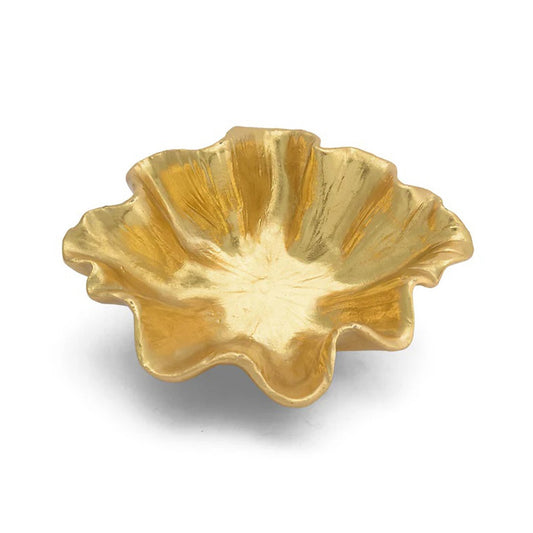 Bol decorativ Lotus Leaf, auriu, 19 cm, Iltesoro - SIMONA'S COLLECTION
