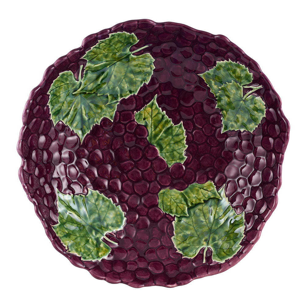 Bol pentru salata, mov, 35 cm, Grapes - BORDALLO PINHEIRO