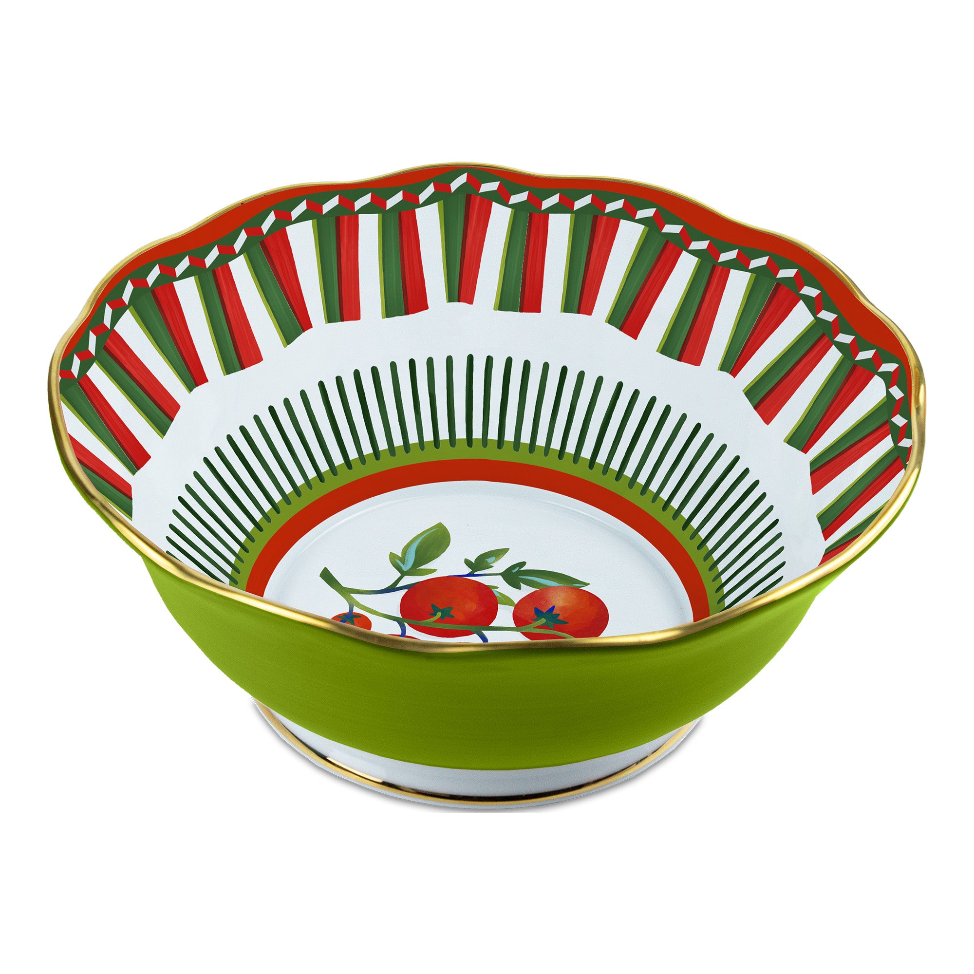 Bol pentru salata Tomatoes, portelan, 26 cm, Dolce Vita - BACI MILANO