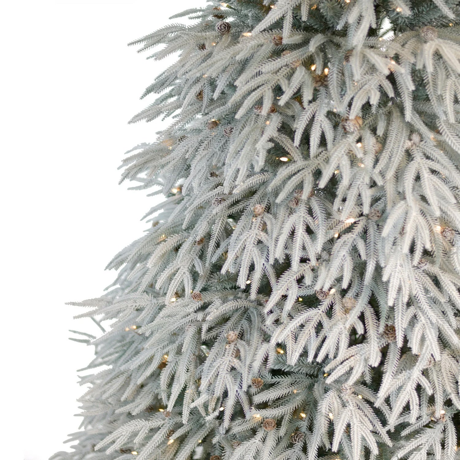 Brad artificial Flocked Caledonian, 750 leduri, 243 cm - SIMONA'S CHRISTMAS