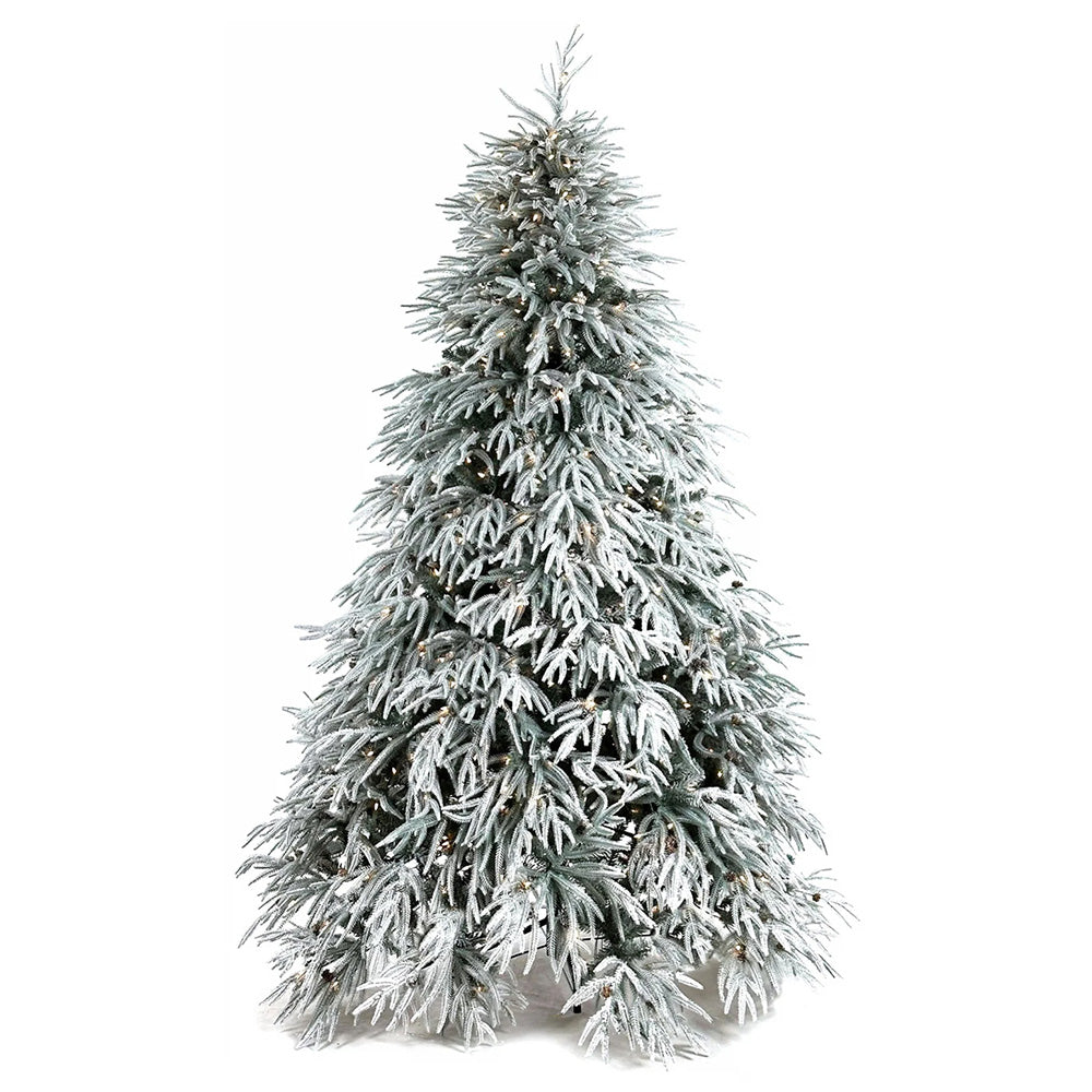 Brad artificial Flocked Caledonian, 750 leduri, 243 cm - SIMONA'S CHRISTMAS