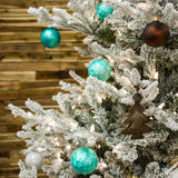 Brad artificial Flocked Kilarnock, verde, 243 cm  - SIMONA'S CHRISTMAS