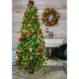 Brad artificial Glencoe Slim, verde, 243 cm - SIMONA'S CHRISTMAS