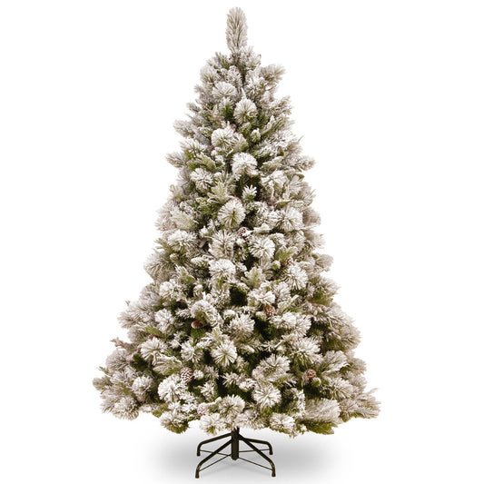 Brad artificial Snowy Falkirk, verde, 228 cm - SIMONA'S CHRISTMAS