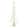 Brad decorativ Swirl metalic, auriu, 180 cm - SIMONA'S CHRISTMAS