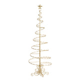 Brad decorativ Swirl metalic, auriu, 180 cm - SIMONA'S CHRISTMAS