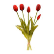 Buchet decorativ lalele, rosu, 40 cm - SIMONA'S COLLECTION