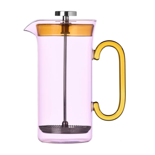 Cafetiera frantuzeasca, roz/galben, 900 ml, Clarinette by Naessi Studio - ICHENDORF
