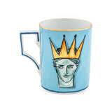 Cana din portelan, 365 ml, Il Viaggio di Nettuno Sea Blue - GINORI 1735