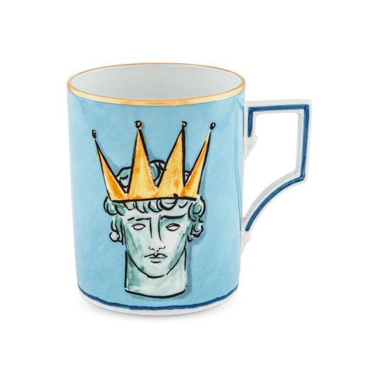 Cana din portelan, 365 ml, Il Viaggio di Nettuno Sea Blue - GINORI 1735