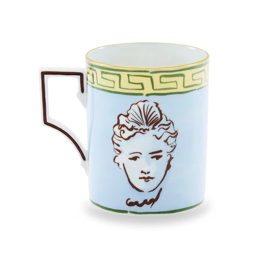 Cana din portelan, 365 ml, Il Viaggio di Nettuno Sky Blue - GINORI 1735