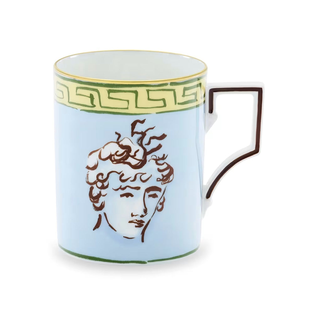 Cana din portelan, 365 ml, Il Viaggio di Nettuno Sky Blue - GINORI 1735