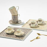 Cana din portelan, 365 ml, Labirinto Ebano - GINORI 1735