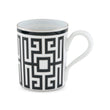 Cana din portelan, 365 ml, Labirinto Nero - GINORI 1735