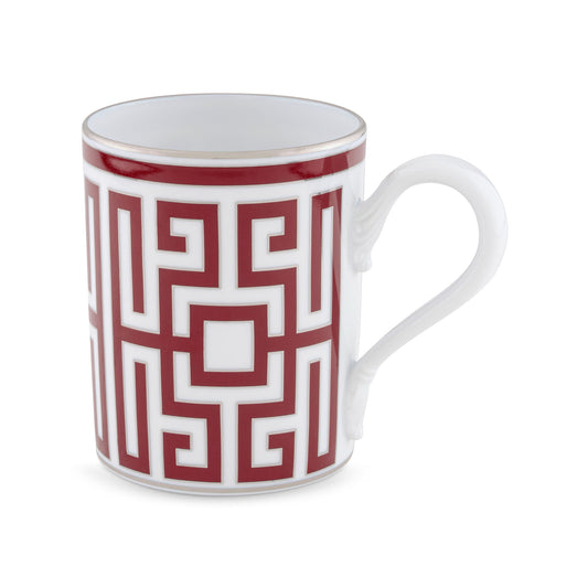 Cana din portelan, 365 ml, Labirinto Scarlatto - GINORI 1735