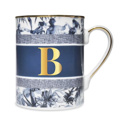 Cana din portelan, Versailles Alphabet B - BACI MILANO