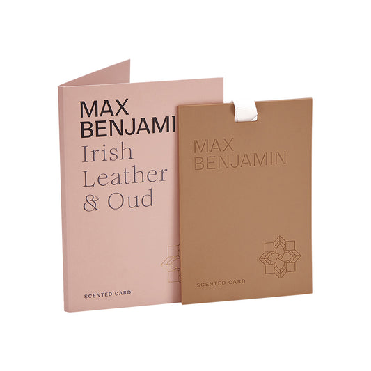 Card parfumat, Irish Leather & Oud, Classic - MAX BENJAMIN