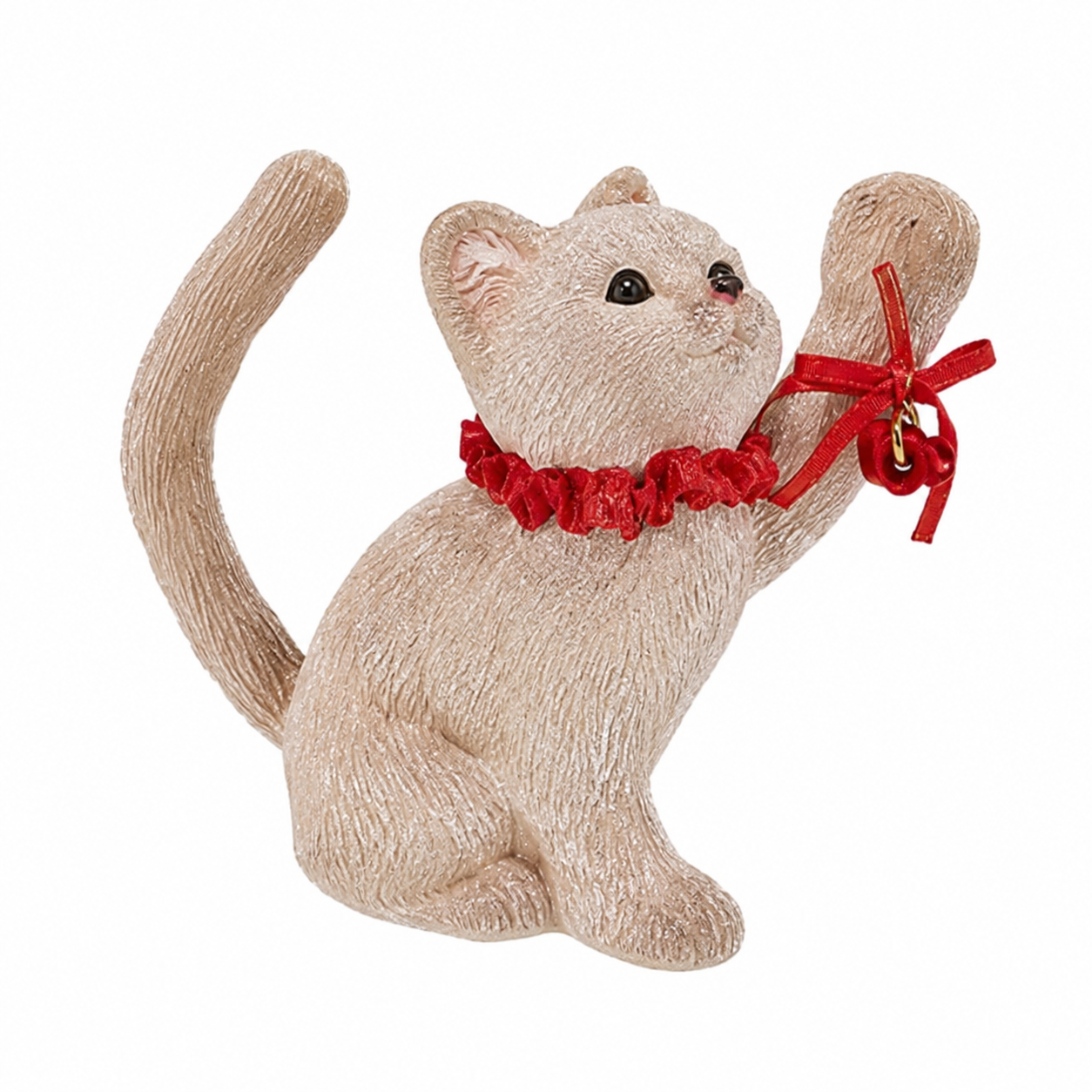 Decoratiune pisica, crem, 26 cm, Phoebe  - Simona's Christmas